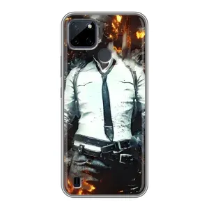 Чохол з картинкою "Герой Pubg" на Realme C25Y (Man Пубг)