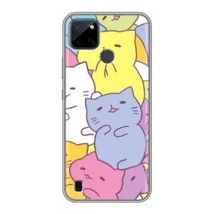 Бампер з зображенням Котиків для Realme C25Y (Милі котики)