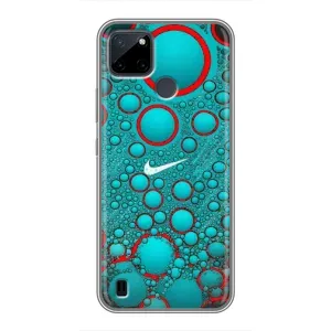 Силіконовый Чохол на Realme C25Y з картинкою НАЙК (Найк зелений)