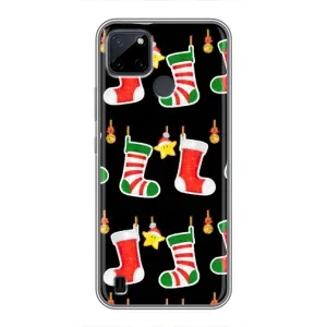 Силіконовий бампер на різдво для Realme C25Y (Різдвяні подарунки)