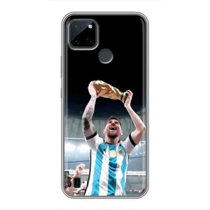 Чохли Лео Мессі Аргентина для Realme C25Y (Щасливий Мессі)
