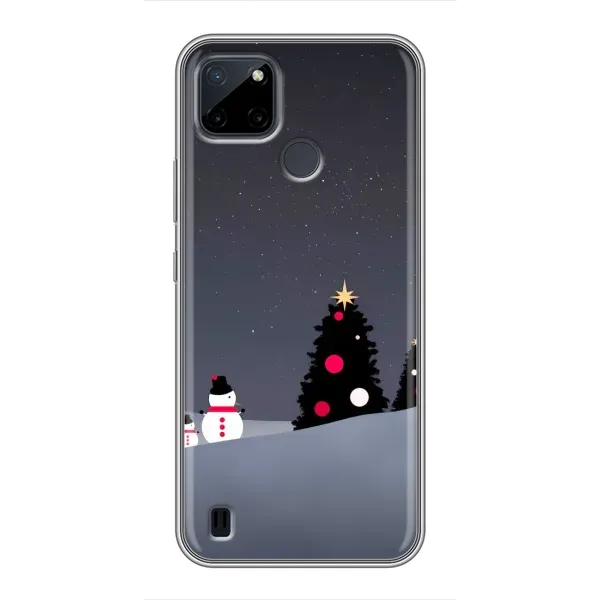 Чохол з малюнком «Сніговички» для Realme C25Y Чохол з малюнком «Сніговички» для Realme C25Y