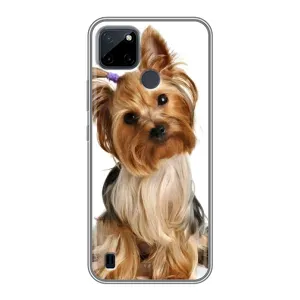 Чехол (ТПУ) Милые собачки для Realme C25Y (Собака Терьер)