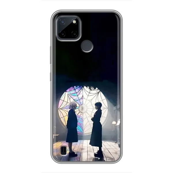 Чехол с рисунком «Уэнсдей и Энди» для Realme C25Y Чехол с рисунком «Уэнсдей и Энди» для Realme C25Y