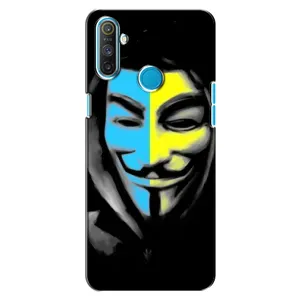 Чехол с Украинской символикой на Реалми С3 (Анонимус патриот)