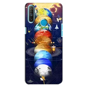 Чохол (ТПУ) з планетами на Realme C3 (Арт планети)