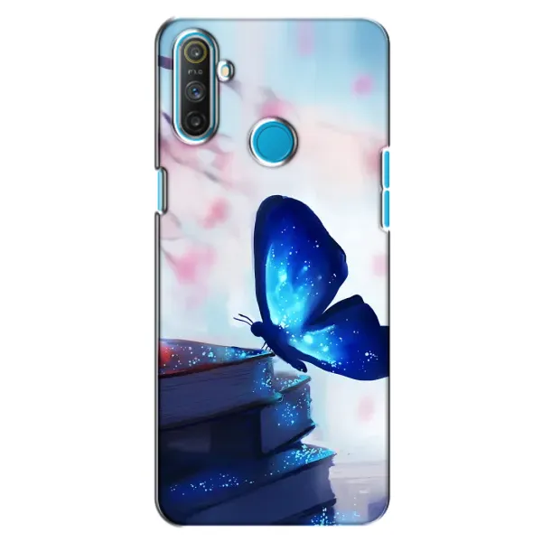 Чехол с рисунком «Бабочка синяя» для Realme C3 Чехол с рисунком «Бабочка синяя» для Realme C3