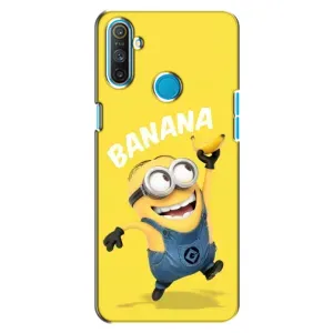 Мультяшный принт на Чехол для Реалми С3 (Banana)