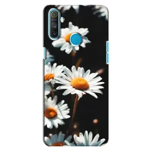 Чехол с ромашками на Realme C3 (Белые ромашки)