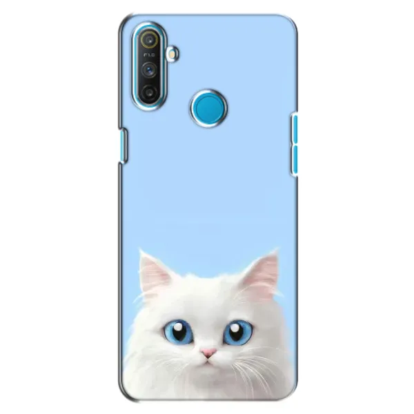 Чехол с рисунком «Белый кот» для Realme C3 Чехол с рисунком «Белый кот» для Realme C3