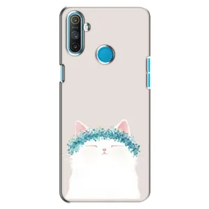 Чехол на тематику: Коты для Realme C3 (Белый котик)