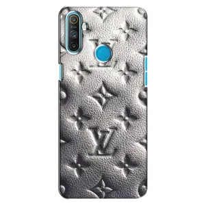 Текстурный Чехол Louis Vuitton для Реалми С3 (Бежевый ЛВ)