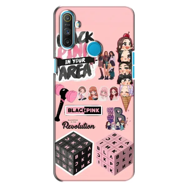 Чехол с рисунком «BLACK PINK коллаж» для Realme C3