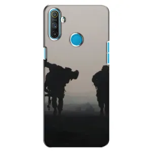 Чехлы на военную тематику для Realme C3 (Бой солдат)