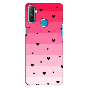 Чехлы с тематикой "Маленькие Сердечки" на Realme C3 (Чорные сердечки)