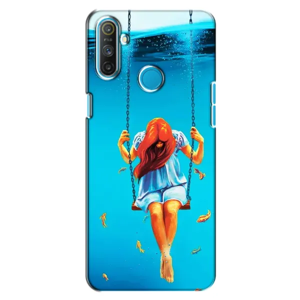 Чехол с рисунком «Девушка на качели» для Realme C3