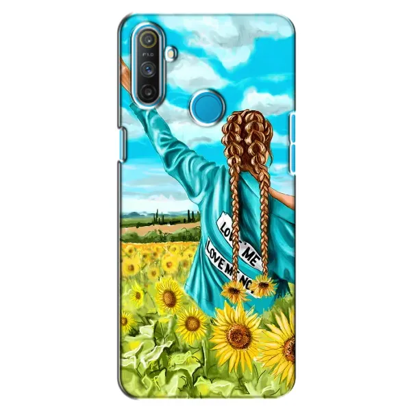 Чехол с рисунком «Девушка на поле» для Realme C3