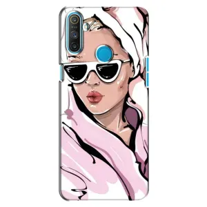 Чехол с картинкой Модные Девчонки Realme C3 (Девушка в халате)