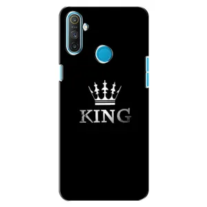 Чехол (Корона на чёрном фоне) для Реалми С3 (KING)