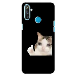 Бампер с принтом Мемы для Realme C3 (Кот в слезах)