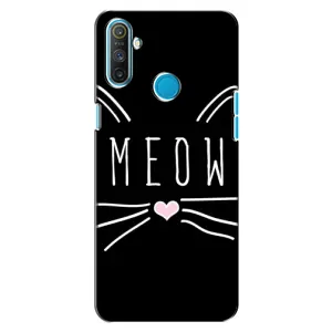 Бампер с изображением Котиков для Реалми С3 (КОТИК MEOW)