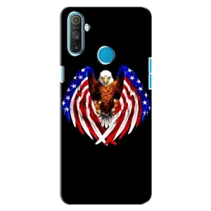 Чехол Флаг USA для Realme C3 (Крылья США)