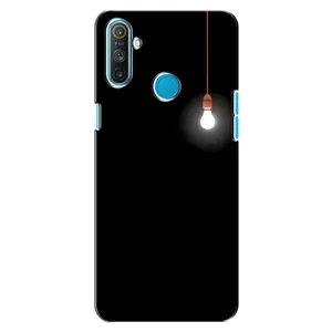 Чехол с картинками на черном фоне для Realme C3 (Лампочка)