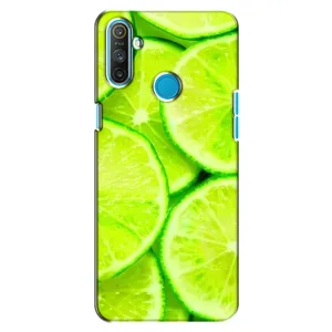 Чехол с изображением вкусной еды для Realme C3 (Лайм)