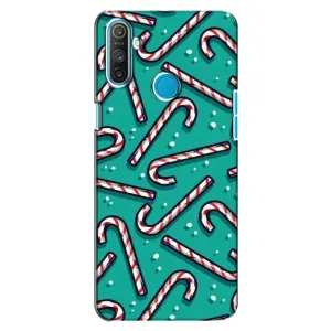 Силиконовый бампер на рождество для Realme C3 (Леденцы)