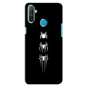 Чехол Супергерой Человека Паука на Realme C3 (Лого паука)