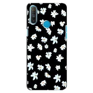 Чехол с ромашками на Realme C3 (Маленькие ромашки)