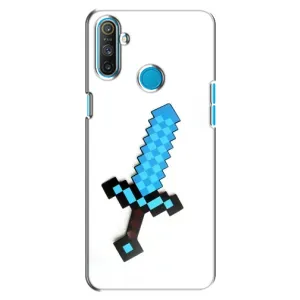 Чехлы для Realme C3 (Персонажи Майн Крафт) (Меч)