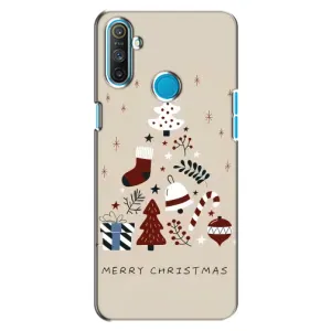 Чехол Санта Клаус для Realme C3 (Merry Christmas)