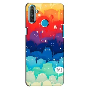 Силиконовый чехол с котиком для Realme C3 (Mew)
