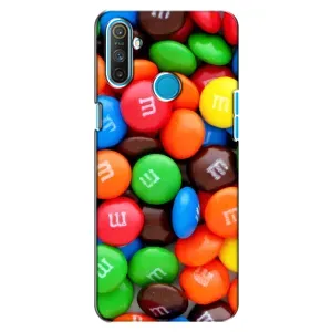 Чехол с изображением вкусной еды для Realme C3 (Разноцветные M&M'S)