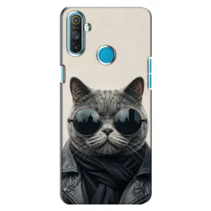 Чехол на тематику: Коты для Realme C3 (Модный кот)