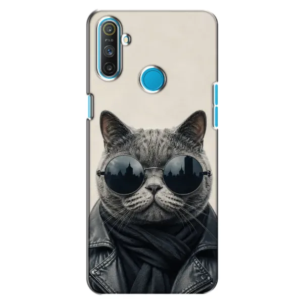 Чехол с рисунком «Модный кот» для Realme C3 Чехол с рисунком «Модный кот» для Realme C3