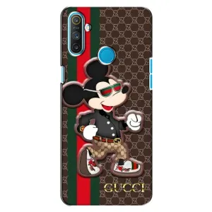 Чехлы Бренд GUCCI для Realme C3 (Маус Гуччи)