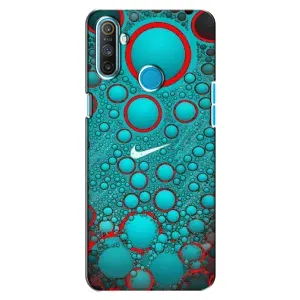 Силиконовый Чехол на Realme C3 с картинкой Nike (Найк зеленый)