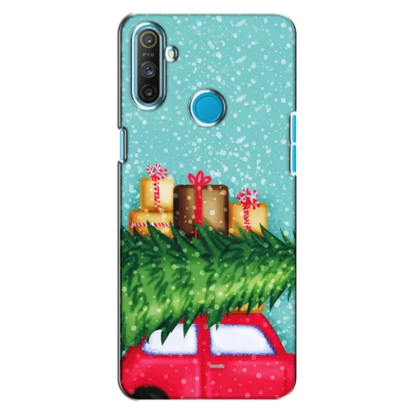 Чехол с рисунком «Новогодние подарки» для Realme C3