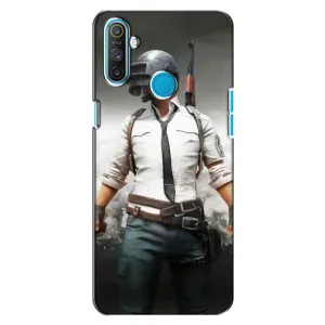 Силиконовый чехол с картинкой "Герой Pubg" на Realme C3