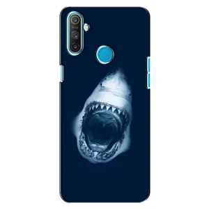 Силиконовый бампер с картинкой животных для Realme C3 (Пасть Акулы)