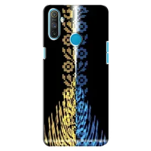 Силиконовый Чехол на Realme C3 (Патриотическая вышиванка)