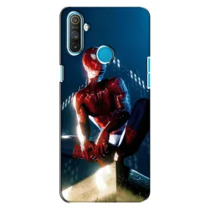 Чехол Супергерой Человека Паука на Realme C3 (Паук на доме)