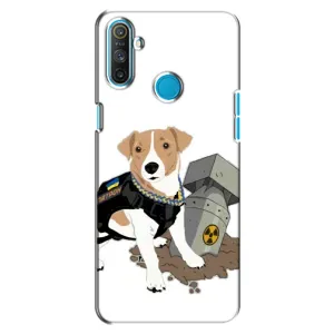 Чехол с принтом Собаки Патрон для Realme C3 (Пёс Патрон с ракетой)