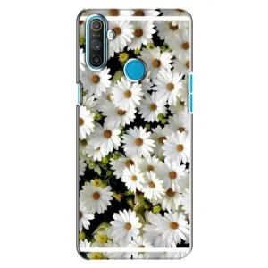 Чехол с ромашками на Realme C3 (Рамка в ромашках)