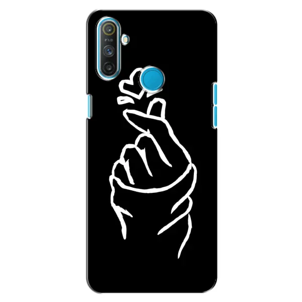 Чехол с рисунком «Сердце на черном» для Realme C3