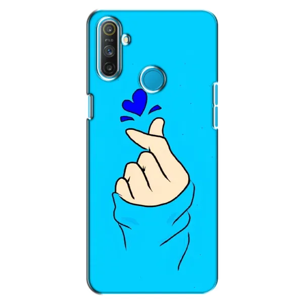 Чехол с рисунком «Сердце на синем» для Realme C3