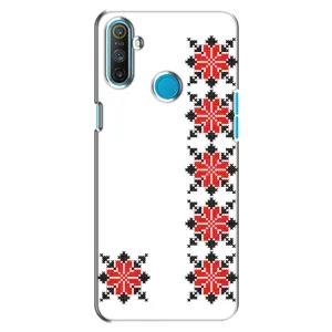 Силиконовый Чехол на Realme C3 с картинкой Вышиванки (Силуэт вышиванки)