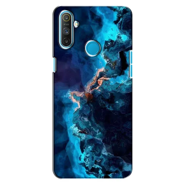 Чехол с рисунком «Синий мрамор» для Realme C3 Чехол с рисунком «Синий мрамор» для Realme C3